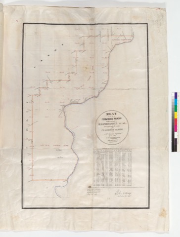 Diseño: Plat of the Fernandez Rancho, finally confirmed to D.Z. Fernandez et al. : [Butte Co., Calif.] / Surveyed unde