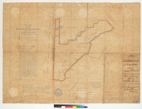 Diseño: Plat of the part of the Rancho de los Capitancillos, finally confirmed to Charles Fossatt : [Santa Clara Co., 