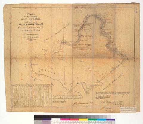 Diseño: Plat of the part of the Rancho San Antonio finally confirmed to Antonio Maria Peralta : [Alameda County, Calif