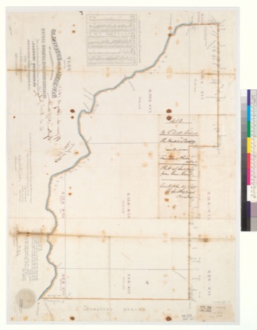 Diseño: Plat of the Rancheria del Rio Estanislao, finally confirmed to Francisco Rico and José Antonio Castro : [Stani
