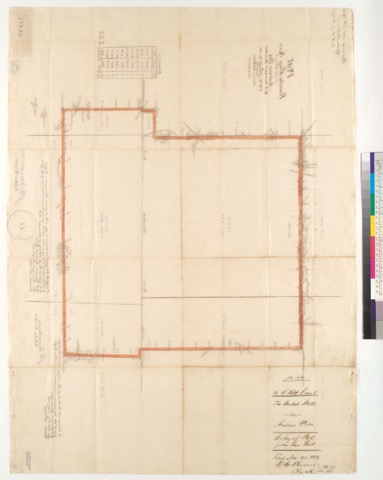 Diseño: Plat of the Rancho Arroyo Seco, finally confirmed to Andreas Pico : [Calif.] / Surveyed under instructions fro