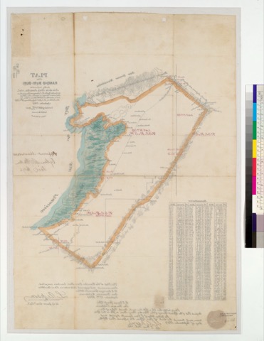 Diseño: Plat of the Rancho Buri-Buri, finally confirmed to Jose de la Cruz Sanchez et al. (sheet 2)