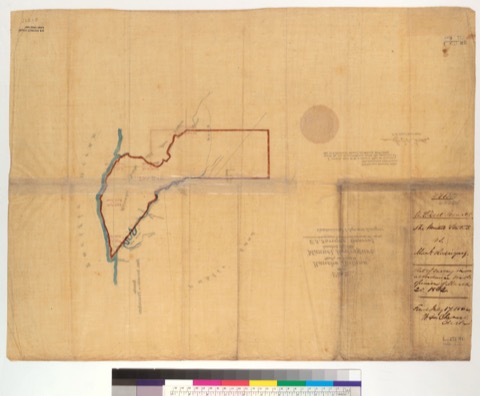 Diseño: Plat of the Rancho Butano, finally confirmed to Manuel Rodriguez : [San Mateo Co., Calif.] / located by the U.