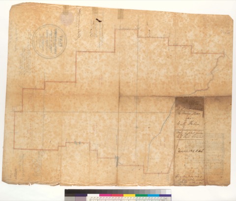 Diseño: Plat of the Rancho Campo de los Franceses, finally confirmed to Charles M. Weber : [San Joaquin Co., Calif.] /