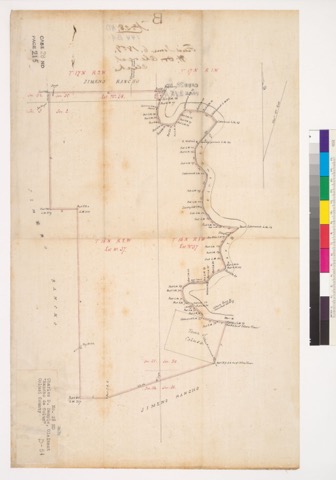 Diseño: Plat of the Rancho Colus : Calif. (sheet 1)