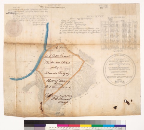 Diseño: Plat of the Rancho Corral de Tierra, finally confirmed to Tiburcio Vasquez : [San Mateo Co., Calif.] / Surveye