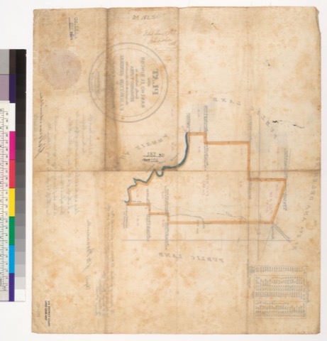 Diseño: Plat of the Rancho El Rincon [San Bernardino and Riverside Counties, Calif.] : finally confirmed to Bernard Yo