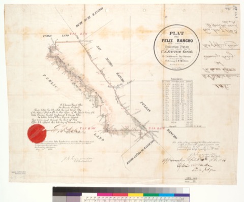 Diseño: Plat of the Rancho Feliz (sheet 1)