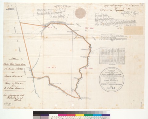 Diseño: Plat of the Rancho La Purisima Concepcion, finally confirmed to Juana Briones : [Santa Clara Co., Calif.] / As
