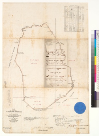 Diseño: Plat of the Rancho La Purisima Concepcion, finally confirmed to Juana Briones : [Santa Clara Co., Calif.] / Su