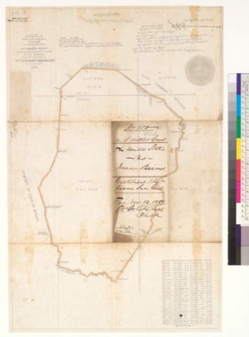 Diseño: Plat of the Rancho La Purisima Concepcion, finally confirmed to Juana Briones : [Santa Clara Co., Calif.] / Su