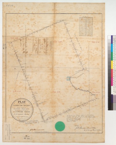 Diseño: Plat of the Rancho Laguna de San Antonio, finally confirmed to Bartolome Bojorquez : [Calif. / Surveyed under 