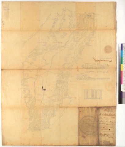 Diseño: Plat of the Rancho Las Putas, finally confirmed to Maria Anastasia Higuera de Berreyesa : [Napa Co., Calif.] /
