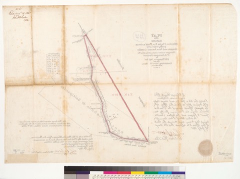 Diseño: Plat of the Rancho Mission Vieja la Purissima [Calif.] : finally confirmed to Joaquin and José Antonio Carrill
