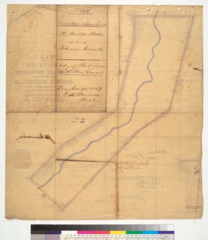 Diseño: Plat of the Rancho Rincon de Musalacon, finally confirmed to Johnson Horrell et al. : [Sonoma Co., Calif.] / S