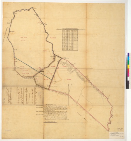 Diseño: Plat of the Rancho San Antonio, Santa Clara Co., Calif. / U.S. Surveyor General (sheet 1)