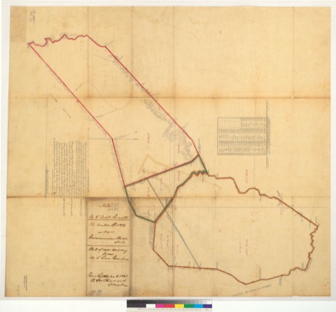 Diseño: Plat of the Rancho San Antonio, Santa Clara Co., Calif. / U.S. Surveyor General (sheet 2)