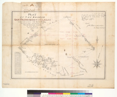 Diseño: Plat of the Rancho San Francisco de las Llagas, confirmed to James and Martin Murphy : [San Clara Co., Calif.]