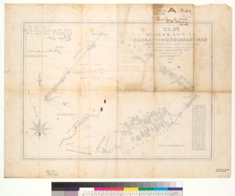 Diseño: Plat of the Rancho San Francisco de las Llagas, confirmed to James and Martin Murphy : [San Clara Co., Calif.]