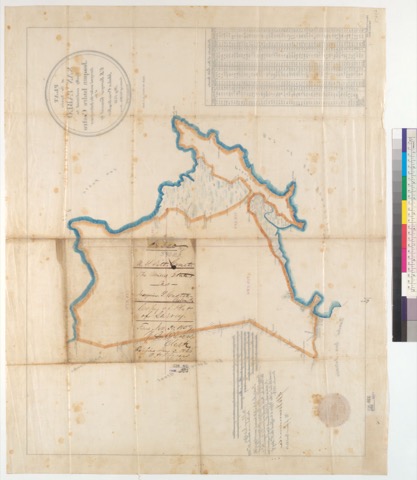 Diseño: Plat of the Rancho San Pablo [Calif.] : finally confirmed to Joaquin Isidro Castro / surveyed under the instru