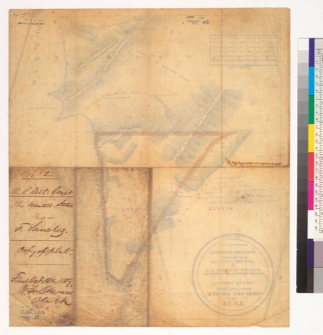 Diseño: Plat of the Rancho San Pedro, finally confirmed to Francisco Sanchez : [San Mateo Co., Calif.] / Surveyed unde