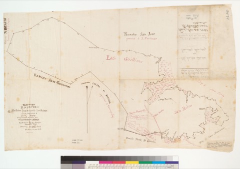 Diseño: Plat of the Rancho San Pedro, Santa Margarita, Las Guillinas [Calif.] : finally confirmed to Timothy Murphy / 