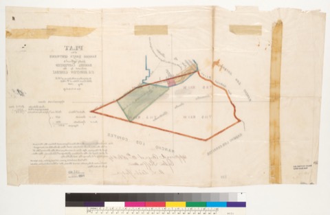 Diseño: Plat of the Rancho Santa Gertrudes [Calif.] : finally confirmed to Samuel Carpenter as located by the U.S. Sur