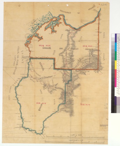 Diseño: Plat of the Ranchos Las Juntas and Cañada del Hambre y las Bolsas :$Calif. (sheet 2)