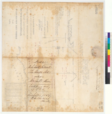 Diseño: Plat of the Rinconada del Arroyo de San Francisquito, finally confirmed to the heirs of Maria Antonia Mesa : [