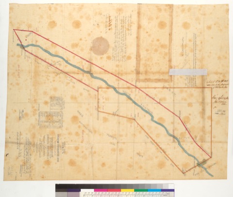 Diseño: Plat of the San Bernardo Rancho [Monterey County, Calif.] : finally confirmed to Mariano Soberanes / surveyed 