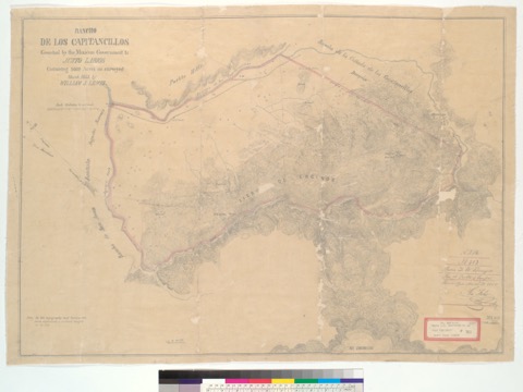 Diseño: Rancho de los Capitancillos, granted by the Mexican government to Justo Larios : [Santa Clara Co., Cal.] / Sur