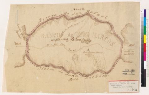 Diseño: Rancho de San Marcos [Calif.] : containing 8 leaguas [sic