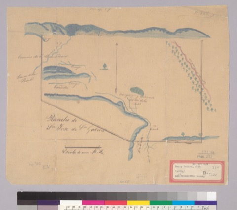 Diseño: Rancho de Sn. Jose de Sn. Gabriel (sheet 1)