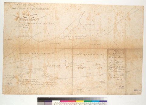 Diseño: Rancho de Ulistan : granted to Marcelo Pio y Cristobal by Governor Pio Pico May 19, 1845 / Surveyed for J.D. H