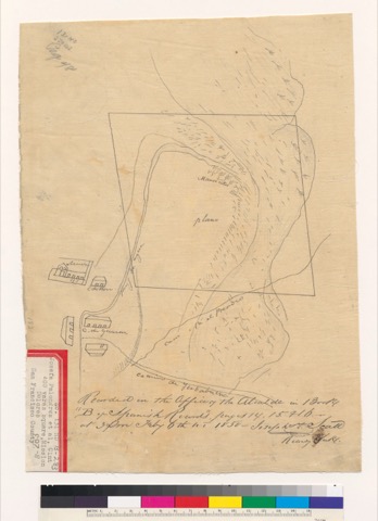 Diseño: Sketch of a lot at the Mission San Dolores : San Francisco, Calif.