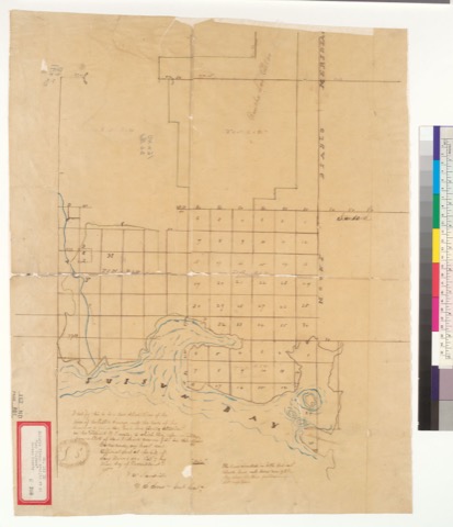 Diseño: Sketch of part of Solano County, showing Rancho Tolenas, Suisun Rancho and part of Rancho Los Putos] / J.W. Ma