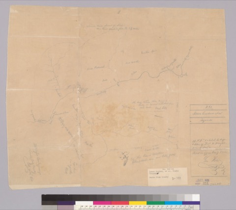 Diseño: Sketch of Rancho] Zajanta : [Santa Cruz Co., Calif. ] / T.W. Wright, County Surveyor