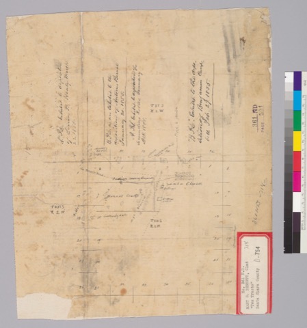 Diseño: Sketch of the "Bennet" land grants in Santa Clara County, Cal. / made by L.B. Healy?