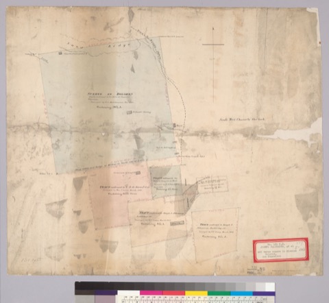 Diseño: Survey of 400 varas square in Mission Dolores : San Francisco, Calif.] / Matthewson & Allardt, Del