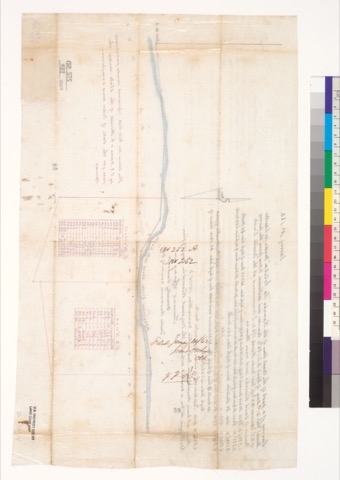 Diseño: Survey of a part of the coast line of the Rancho "La Goleta" [Calif.] : made for Charles Morrill this 21st day
