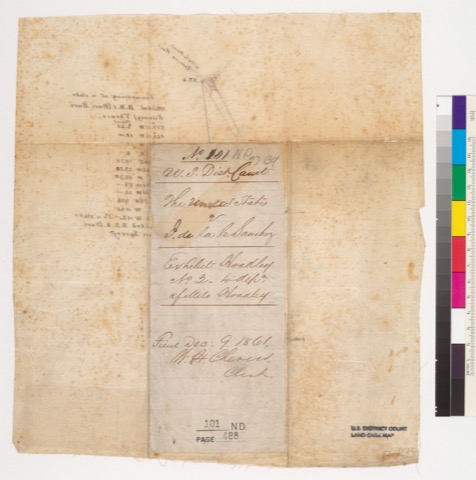 Diseño: Survey of Rancho Buri Buri : San Mateo Co., Calif. (sheet 2)