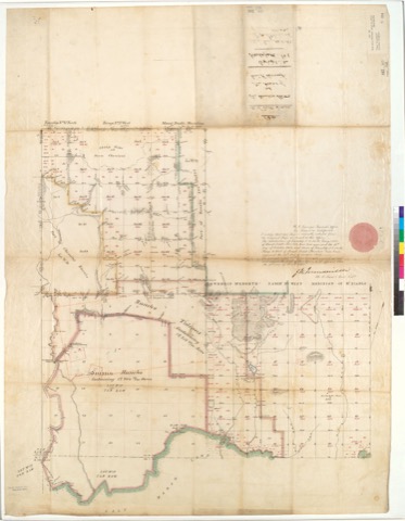 Diseño: Survey of Rancho Tolenas and Suisun Rancho, Solano Co., Calif.] / U.S. Surveyor General's Office (sheet 1)