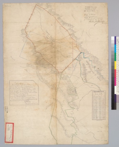 Diseño: Survey of the Caymus Rancho and adjoining portions of Rancho Napa and Rancho Yajome : Napa Co., Calif.