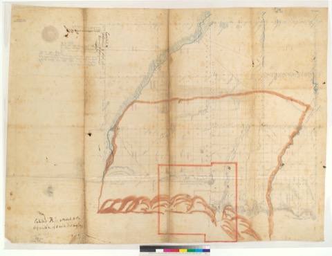 Diseño: Survey of the townships along the Mokelumne River, Calif., in the vicinity of Rancho Arroyo Seco : from T VII 