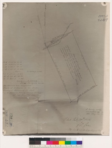 Diseño: Tract of land situated near the Mission San Gabriel in the County of Los Angeles, California : containing 21.3